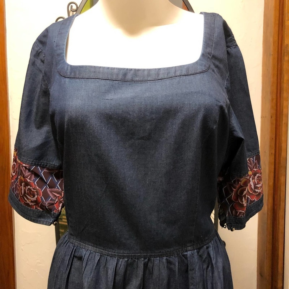 New Eshakti Chambray With Trim - image 2